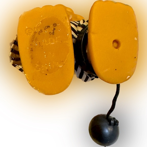 VTG RUSS VALENTINE TROLL PRISONER OF LOVE HOT PINK BLACK STRIPE GIFT DOLL HEART - Picture 8 of 8